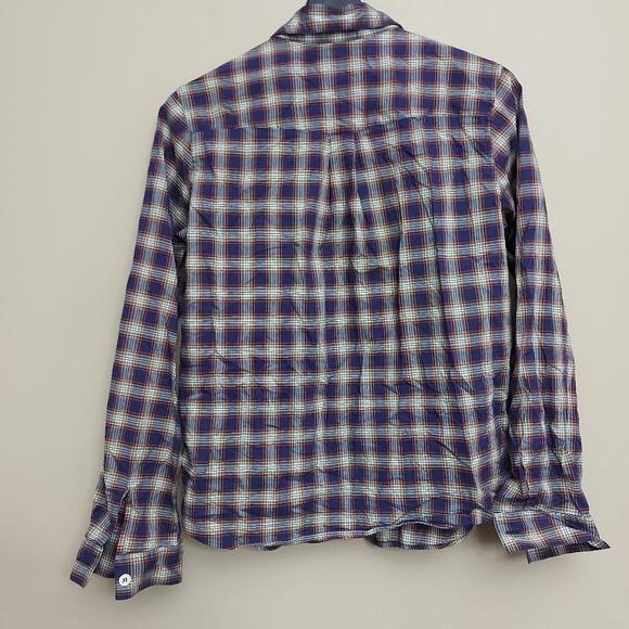 A.P.C. Atelier Production Creation Plaid Button Front shirt - Picture 7 of 7